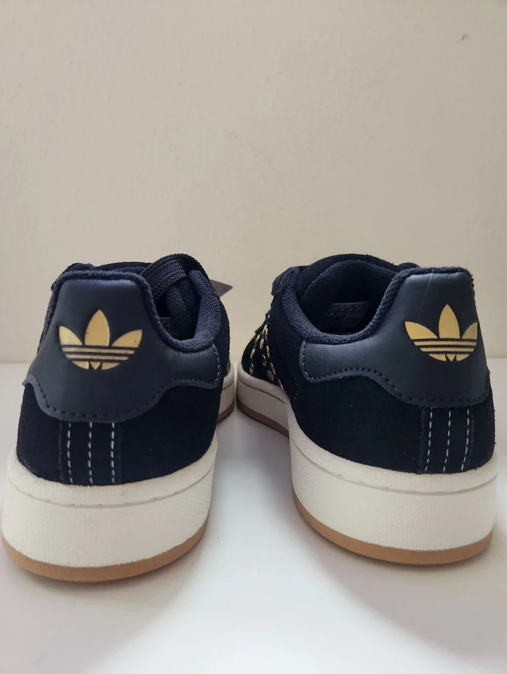 Adidas Campus 00s Studded Sneakers Black Gold Metallic NWT Women’s 5 JQ8334